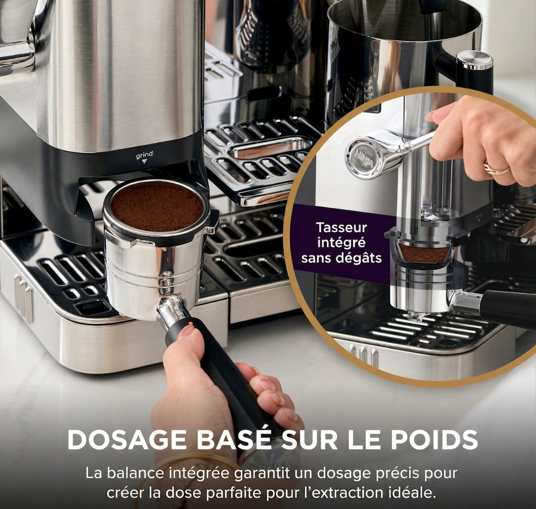 Machine à café Luxe Café Pro Series avec moulin à café et mousseur à lait ☕️😍😍